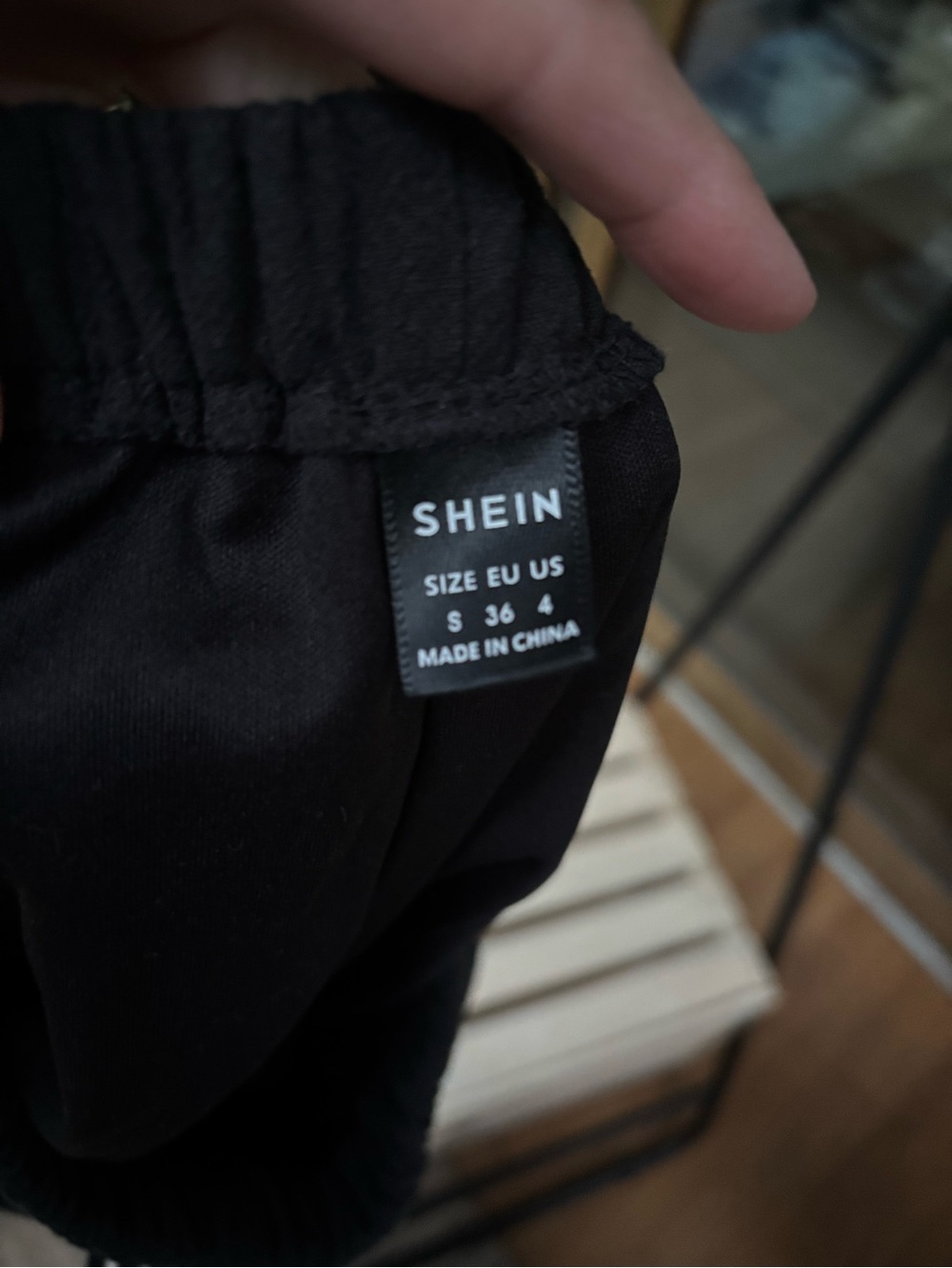 SHEIN Black High Waist Elastic Shorts - Picture 5 of 7